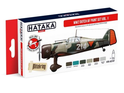 HATAKA RED SET AS107 WW2 Dutch AF paint SET vol.1