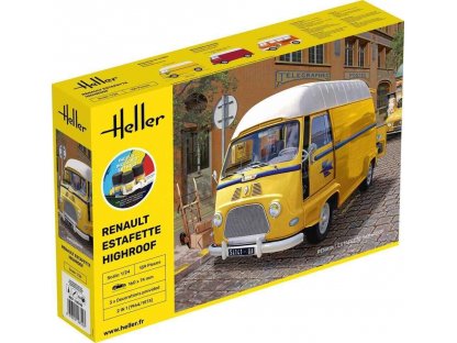 HELLER 1/24 Starter Kit Renault Estafette Highroof