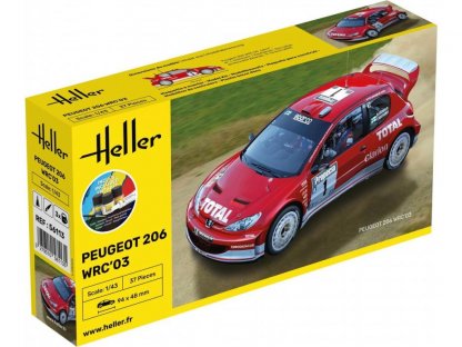 HELLER 1/43 Starter Set Peugeot 206 WRC '03