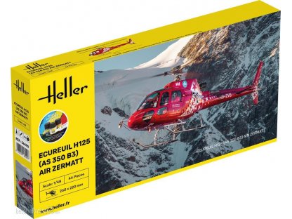 HELLER 1/48 Starter Kit Ecureuil H125 (AS 350 B3) Air Zermatt 