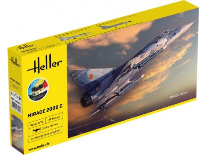 HELLER 1/72 Starter Kit Mirage 2000 C