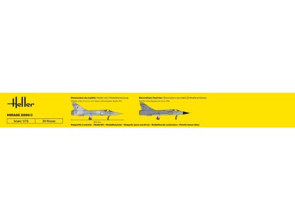 HELLER 1/72 Starter Kit Mirage 2000 C