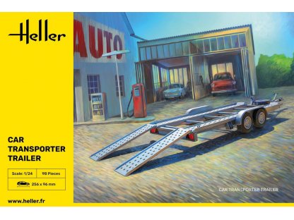 HELLER 80774 1/24 Car Transport Trailer