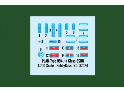 HOBBYBOSS 1/700 PLAN Type 094A Jin Class SSBN