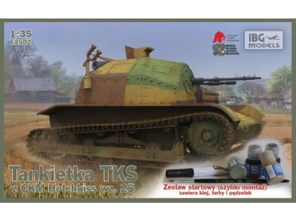 IBG 1/35 E3502 TKS Tankette with KM Extra Pack