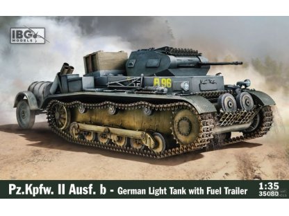 IBG 1/35 Pz.Kpfw. II Ausf. b - German LT with Fuel Trailer