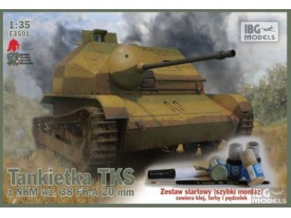 IBG 1/35 TKS Tankette w/ 20mm Gun w Colors