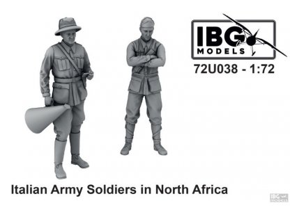 IBG 1/72 72U038 Italian Army Soldiers in North Africa