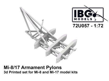 IBG 1/72 72U057 Mi-8/17 Armament Pylons 3D Printed Set