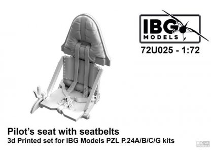 IBG 1/72 Pilot's Seat with Seatbelts for PZ P.24A/B/C/G