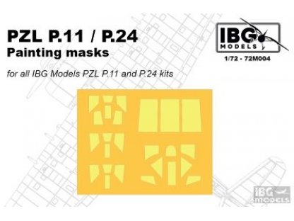 IBG 1/72 PZL P.1IBG 1/P.24 Painting Mask set