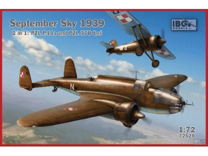 IBG 1/72 September Sky 1939, PZL P.11a + PZL 37B Los (2in1 )
