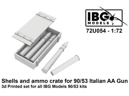 IBG 1/72 Shells & Ammo Crates for 90/53 Italian AA Gun