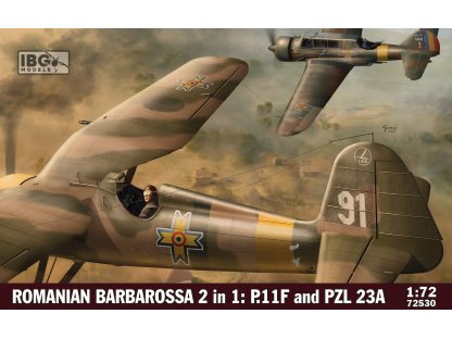 IBG 72530 1/72 Romanian Barbarossa 2 in 1: P.11F and PZL 23A