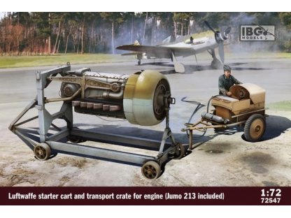 IBG 72547 1/72 Luftwaffe Starter Cart and Transport Crate for Engine (Jumo 213 Included)