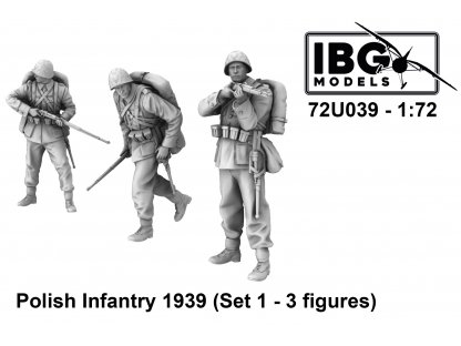 IBG 72U039 1/72 Polish Infantry 1939 (Set 1 - 3 Figures)