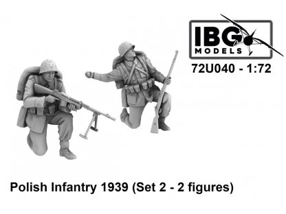 IBG 72U040 1/72 Polish Infantry 1939 (Set 2 - 2 Figures)
