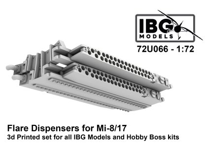 IBG 72U066 1/72 Flare Dispensers for Mi-8/17 3D Printed Set for IBG and Hobby Boss Kits