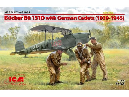 ICM 1/32 1/32 Bücker Bu- 131D w/ German Cadets 1939-45