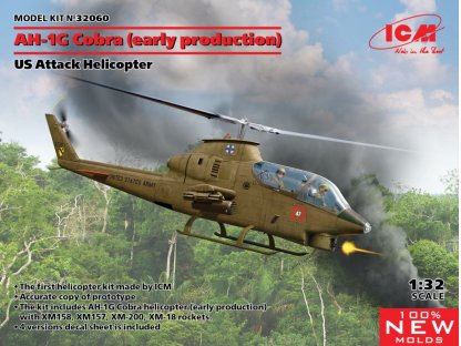 ICM 1/32 AH-1G Cobra US Attack Helicopter 4x camo