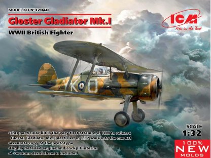 ICM 1/32 Gloster Gladiator Mk.I British WWII Fighter