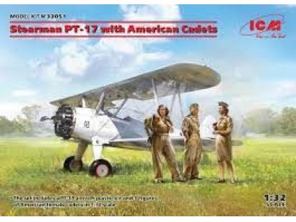 ICM 1/32 Stearman PT-17 with American Cadets (3 fig.)