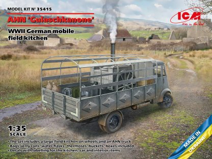 ICM 1/35 AHN Gulaschkanone" WWII German Mobile Field Kitchen