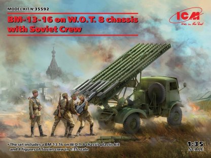 ICM 1/35 BM-13-16 on W.O.T. 8 chassis with Soviet Crew