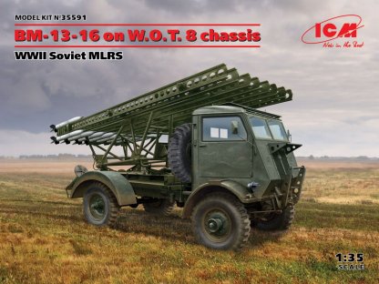 ICM 1/35 BM-13-16 on W.O.T. 8 chassis, WWII Soviet MLRS