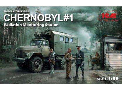 ICM 1/35 Chernobyl No.1 (ZiL-131 KShM + 5 fig.+ Diorama base)