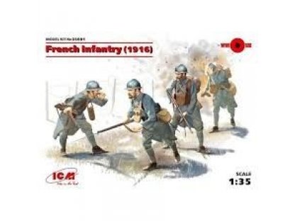 ICM 1/35 French Infantry (1916) 4 figures
