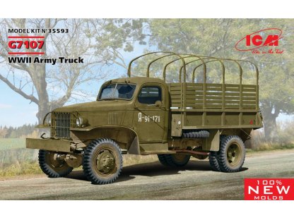 ICM 1/35 G7107, Army Truck WWII (3x camo)