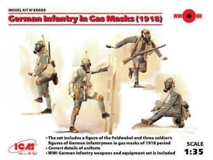 ICM 1/35 German Infantry in Gas Masks 1918