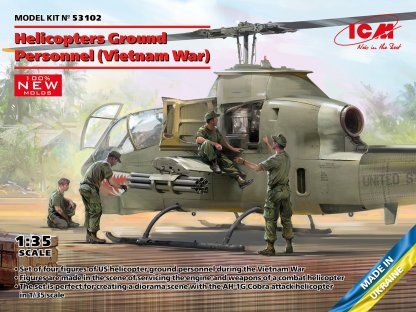 ICM 1/35 Helicopters Ground Personnel (Vietnam War)