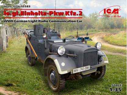 ICM 1/35 le.gl.Einheitz-Pkw Kfz.2 Light Radio Command Car