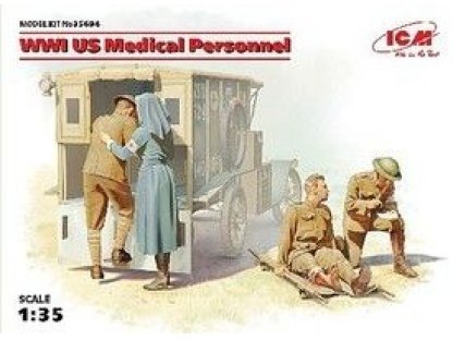 ICM 1/35 Model T 1917 Ambulance w/US Personnel