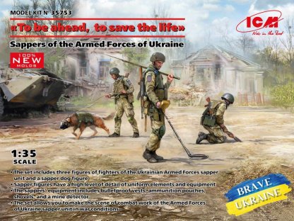 ICM 1/35 Sappers of the Armed Forces of UA "To be ahead, to save the life"
