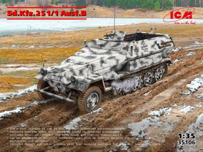 ICM 1/35 Sd.Kfz.251/1 Ausf.B (4x camo)