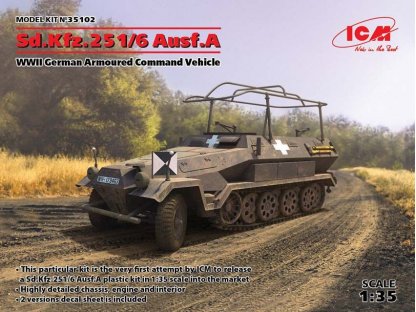 ICM 1/35  Sd.Kfz.251/6 Ausf.A WWII German Armoured Command Vehicle