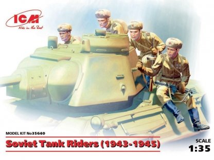 ICM 1/35 Soviet tank riders 1943-45 4 fig.