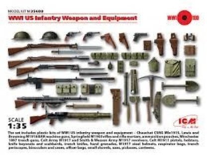 ICM 1/35 Us Infantry Weapon   Equipment