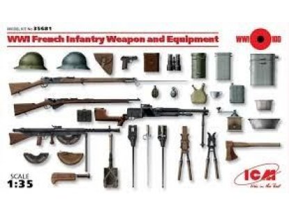 ICM 1/35 WWI French Infantry Weapon