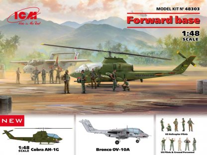ICM 1/48 Forward base Cobra AH-1G + Bronco OV-10A with US Pilots & Ground Personnel and US Helicopter Pilots
