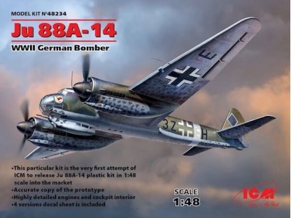 ICM 1/48 Junkers Ju-88A-14 Bomber