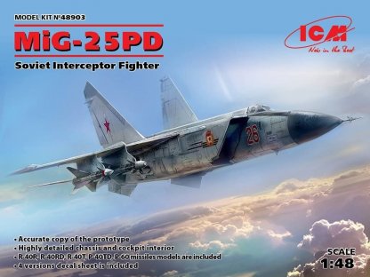 ICM 1/48 MiG-25PD Soviet Interceptor Fighter