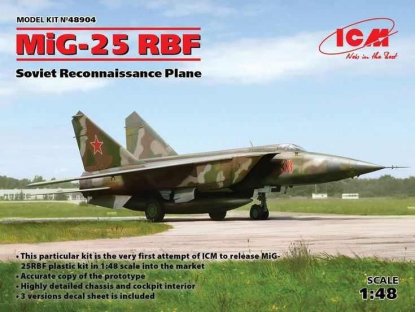 ICM 1/48 MiG-25RFB Soviet reconnaissance Plane