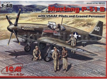 ICM 1/48 Mustang P-51B W/Figures