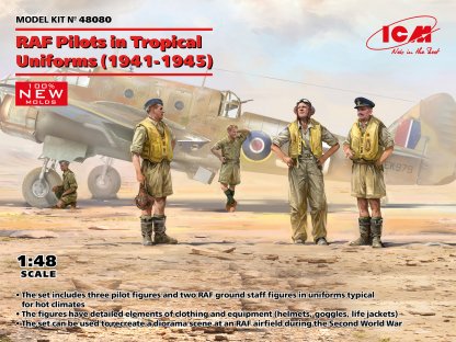 ICM 1/48 RAF Pilots in Tropical uniforms 1941-45