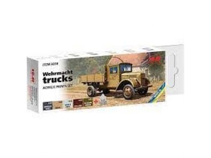 ICM 3038 Acrylic Paints Set Wehrmacht Trucks