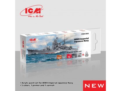 ICM 3064 Acrylic Paints Set for WWII Imperial Japanese Navy